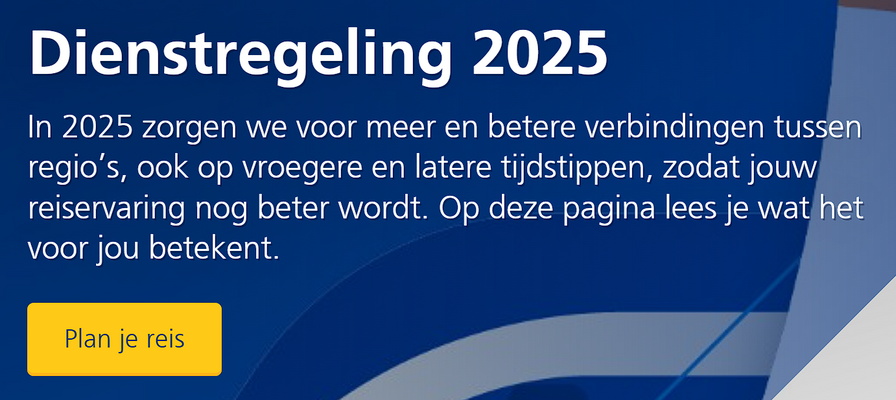 Dienstregeling 2025